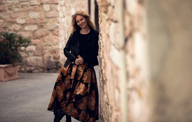 Porträt von Nadja Parisi in Assisi